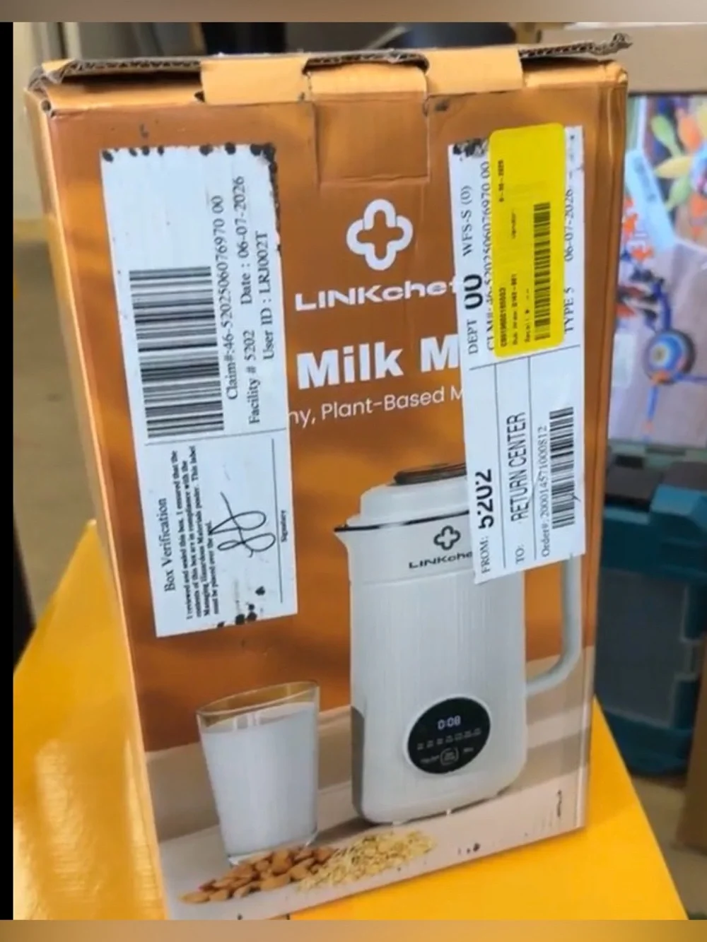 LINKChef Nut Milk Maker 40 oz Almond Oat Soy Milk Maker Blender, NIB/See Details